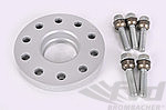 Wheel Spacer - 23 mm - Hub Centric - Anodized with Bolts - Silver - Sold Individually
