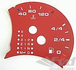 gauge face fuel tank red  Boxster/996  (without BC) Tiptronic
