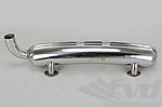 Muffler 911 F Model - Sport - Stainless Steel - 2 in x 1 out - Ø 70 mm (2.75") Tip