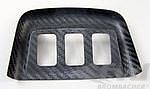 Center Console Upper Switch Cover 964 / 993 - Carbon Overlay
