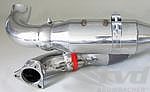 Race Muffler 996.1 GT3 - 200 Cell Sport Cats + Turn Down Tips - For OE Headers