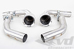GT3 RS Style Center Exit Exhaust Tip Set 997.1  - Stainless Steel - For Genuine Standard Mufflers