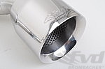GT3 RS Style Center Exit Exhaust Tip Set 997.1  - Stainless Steel - For Genuine Standard Mufflers