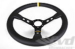 MOMO Steering Wheel - Mod 07 - Black Leather - 350 mm - 6 x 70 mm Bolt Pattern
