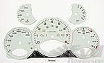 FVD Brombacher Instrument Face Set 997.1 Turbo - White - Manual - KPH - Celcius - With Logo