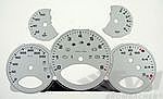 FVD Brombacher Instrument Face Set 997.2 - Silver - Manual - KPH - 330 KPH