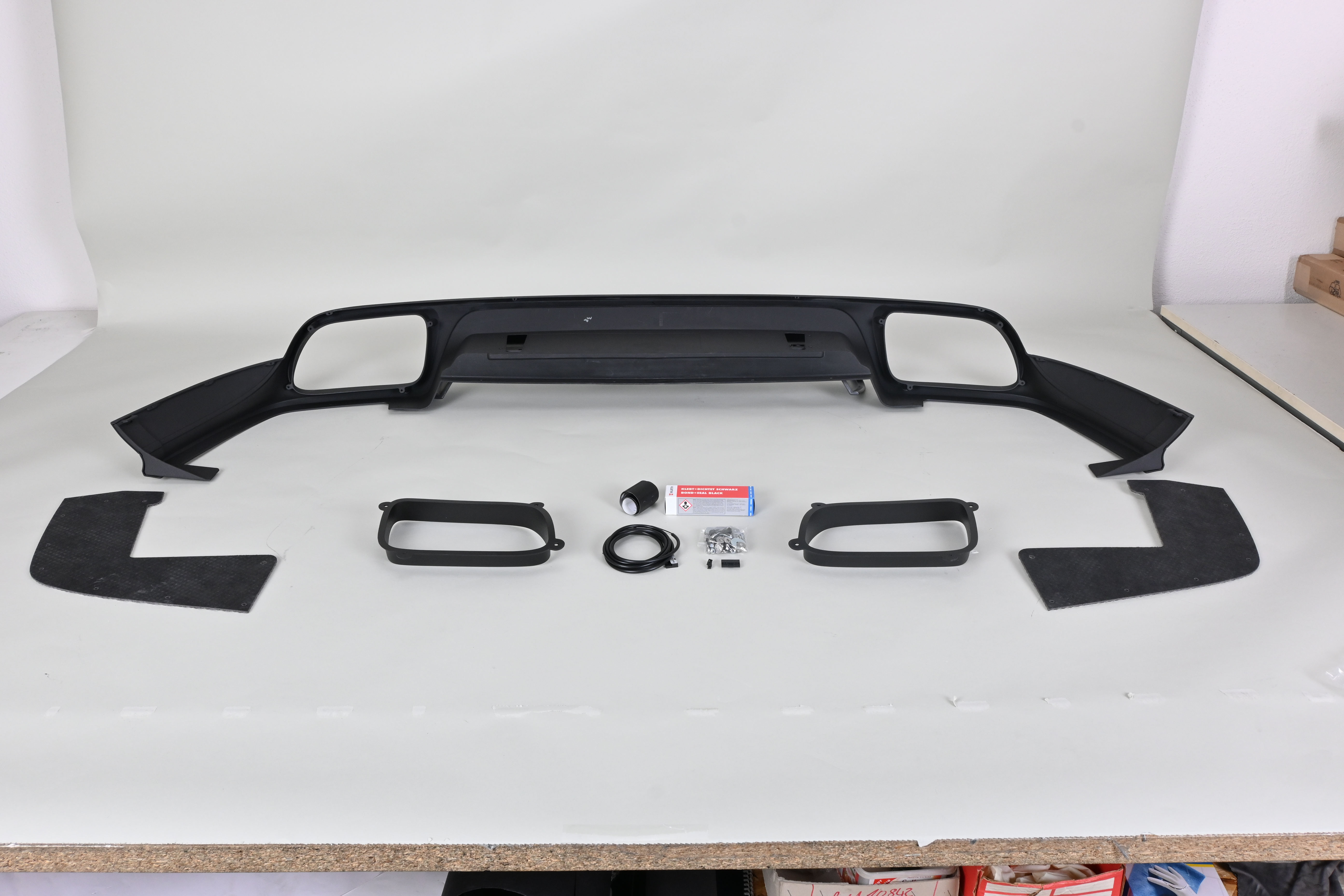 Techart Rear Bumper TechArt Rear Apron + Diffuser Cayenne E3 (9YA) - SUV / Coupe - For ...