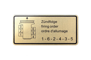 Engine Sticker Firing Order 911 / 930