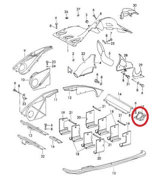 Abdeckung ( Motor ) Luftschlauch rechts