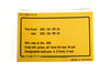 Sticker tyre pressure ( 6+7x16) 911SC 1981-83