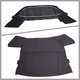 Verdeckbezug Cabrio 911 83-85, Komplett 2-teil. schwarz, incl. PVC-Heckscheibe trapezförmig