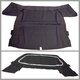 Verdeckbezug Cabrio 911 83-85, Komplett 2-teil. schwarz, incl. PVC-Heckscheibe trapezförmig