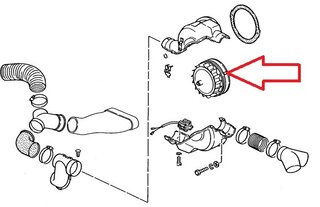 Moteur soufflerie AV 911 69-89 avec rotor plastique