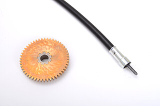 Cabriolet Top Shaft Cable with Gear 911 / 993 1986-95 - Left