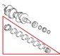 Main Crankshaft Bushing Set - Standard Size with Oversize Outer 0.25mm