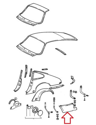 Rear Quarter Panel Extension 911 1978-89 - Lower - Right
