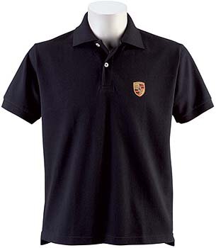 Polo Shirt Herren schwarz Gr. XXXL mit Wappen