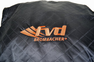 Brombacher Exclusive Cover 981 Boxster S (14-) black, orange stiching with Logo "Boxster S" + bag