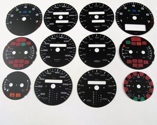 Instrument Face Kit 965 3.6 L / 993 Turbo - Black