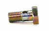 Banjo Bolt - yellow galvanized-wrench size 12mm-head thickness 4mm-length 21mm-Ø hole 4,1mm