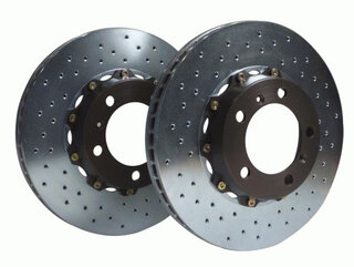 Brembo 2-tlg. Bremsscheiben Kit (vorne) gelocht 330x34mm für 996 C4S & 996 TT (nicht PCCB)