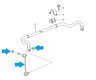 Front Sway Bar Drop Link 996 C4 / C4S / Turbo - All Wheel Drive (AWD) - Right or Left