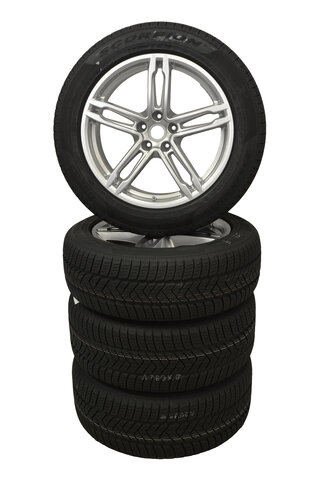 Winterradsatz 19" Macan Turbo, 8 J x 19 ET 21 + 9 J x 19 ET21, Reifen 235/55R19 + 255/50R19