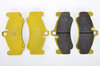 Jeu plaquettes Pagid jaune AV 997 turbo/997GT3 Cup 06-/997GT3+RS 10-  ép.19,5mm