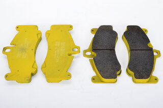 Jeu plaquettes Pagid jaune AV 997 turbo/997GT3 Cup 06-/997GT3+RS 10-  ép.19,5mm