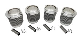Jeu chemises/pistons Nikasil 912/356SC - S90 - 1600cmm Ø82,5 mm