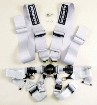 Schroth 6-Punktgurt Profi 3x2 , FIA , Modell 996/997 Silber, mit/ohne HANS System