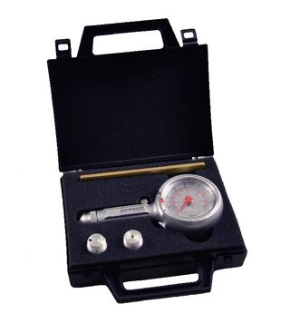 Tire Gauge - FLAIG - Includes 3 Adapters (0° - 45° - 90°)