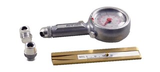 Tire Gauge - FLAIG - Includes 3 Adapters (0° - 45° - 90°)