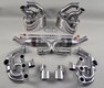 Klappen-Abgasanlage "Brombacher" 993 , 100Zeller, 2x Endrohr oval  Export Edelstahl