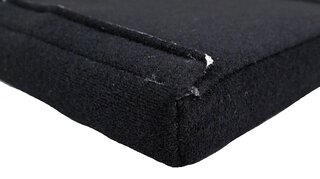 Coussins de dossier de siège SPG/Pole Position FIA (velours perlon noir)