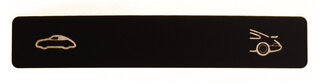 Streuscheibe 993 für elek. Verdeckbetätigung (M439) Symbol "Heckspoiler, Verdeck"