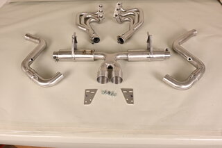 Race Exhaust System 987.1 Boxster / Cayman - Catalytic Bypass - Dual 3.5" (90 mm) Tips - Under Axle