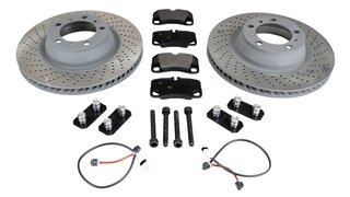 Brake service kit  rear 997.1 Turbo steel brake & 997.2 Turbo w/o center lock