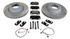 Brake service kit  rear 997.1 Turbo steel brake & 997.2 Turbo w/o center lock