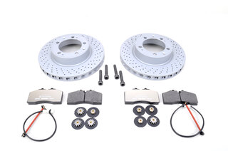 Kit service freins AV complet  993 C2/4 (disques/plaquettes/témoins/anti-bruit)