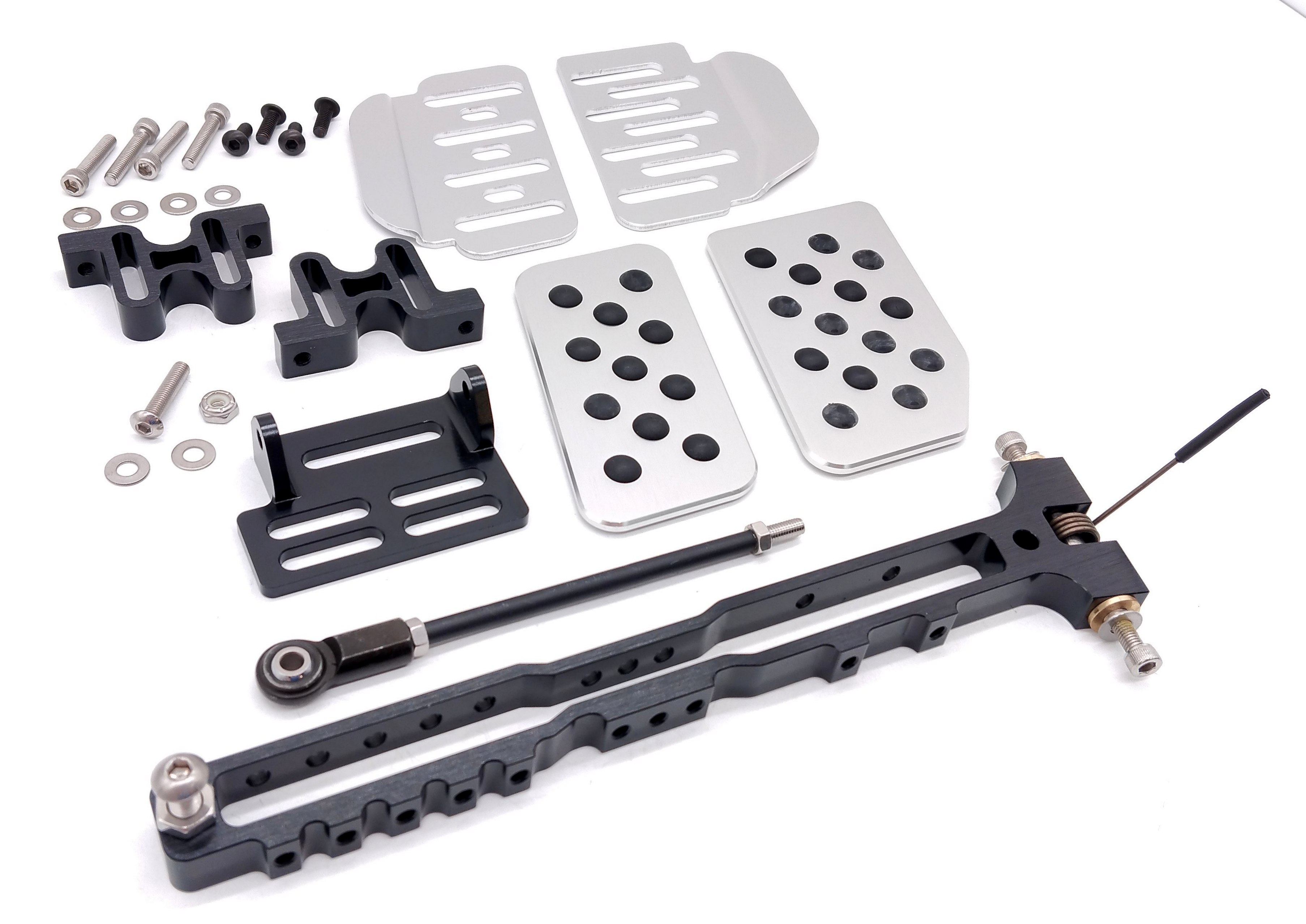 Einstellbares Gaspedal silber mit Noppen, 911/912/914/930/964/993
