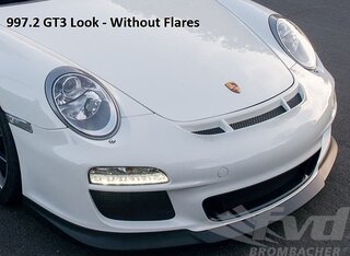 Bouclier AV conversion 997 en GT3 2010 facelift avec éclairage de jour (Led)