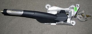 Handbrake lever  leather black