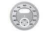Sport Chrono Instrument Face - Silver - Diamond Pattern