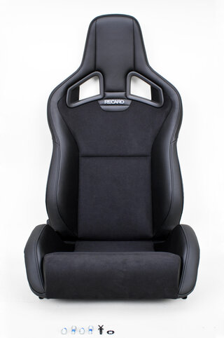Sportster CS Recaro Kunstleder  schwarz/Dinamika schwarz - Beifahrersitz - ohne AB u. Heizung