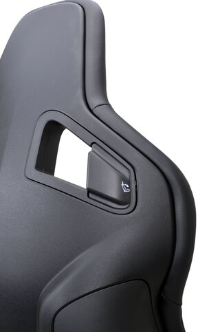 Sportster CS Recaro Kunstleder  schwarz/Dinamika schwarz - Beifahrersitz - ohne AB u. Heizung