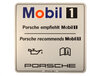 Klebeschild  Motorenöl Mobil 1