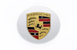 Center Cap - Gloss Silver with Colored Crest