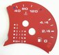 gauge face fuel tank red  Boxster/996  (without BC) Tiptronic