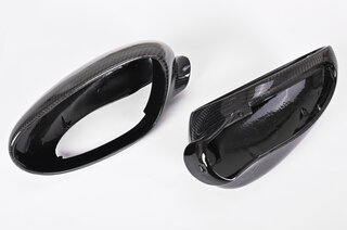 Carbon Mirror Set 986 / 996 - Complete - Polished Carbon